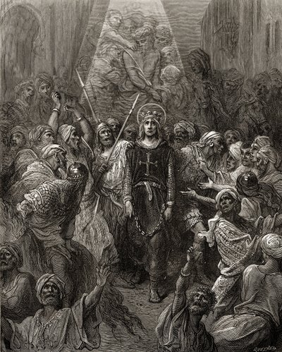 King Louis IX Prisoner in Egypt, Illustration from 